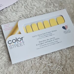 Color Street Bright Yellow Nail Polish Strips